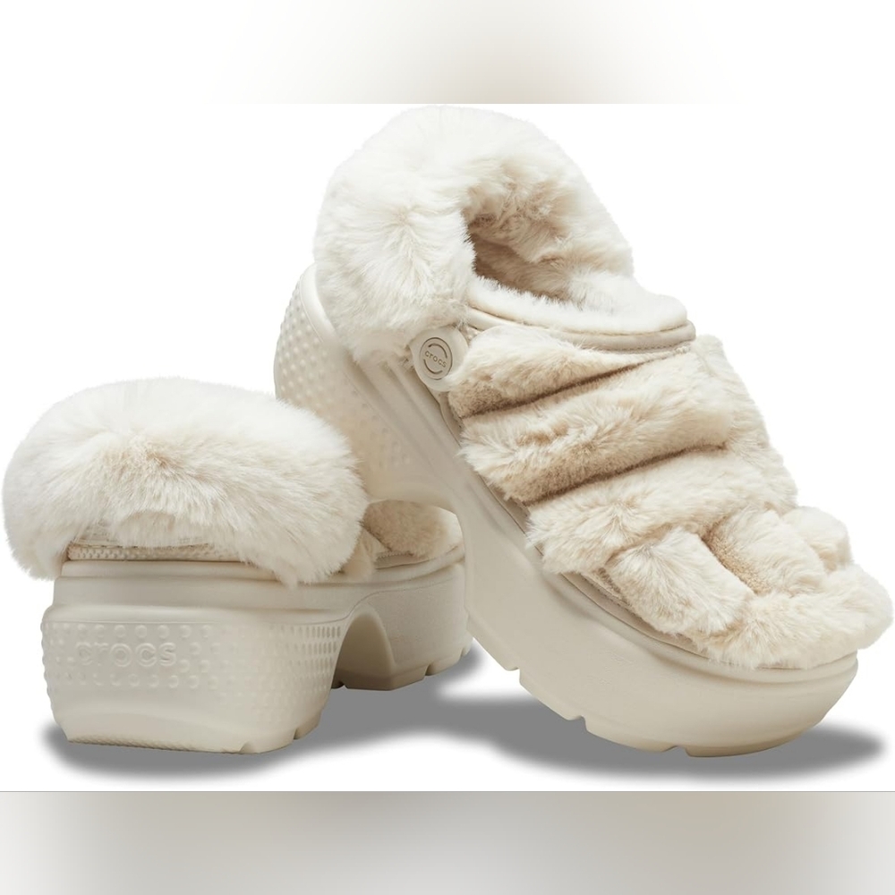 CROCS Plush Lined Mules - NEW